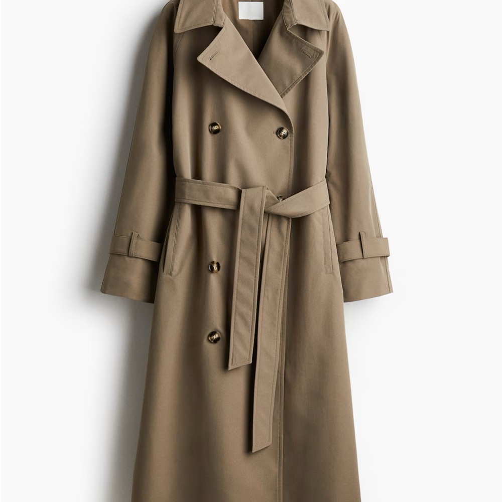 H&M Khaki Green Trench Coat